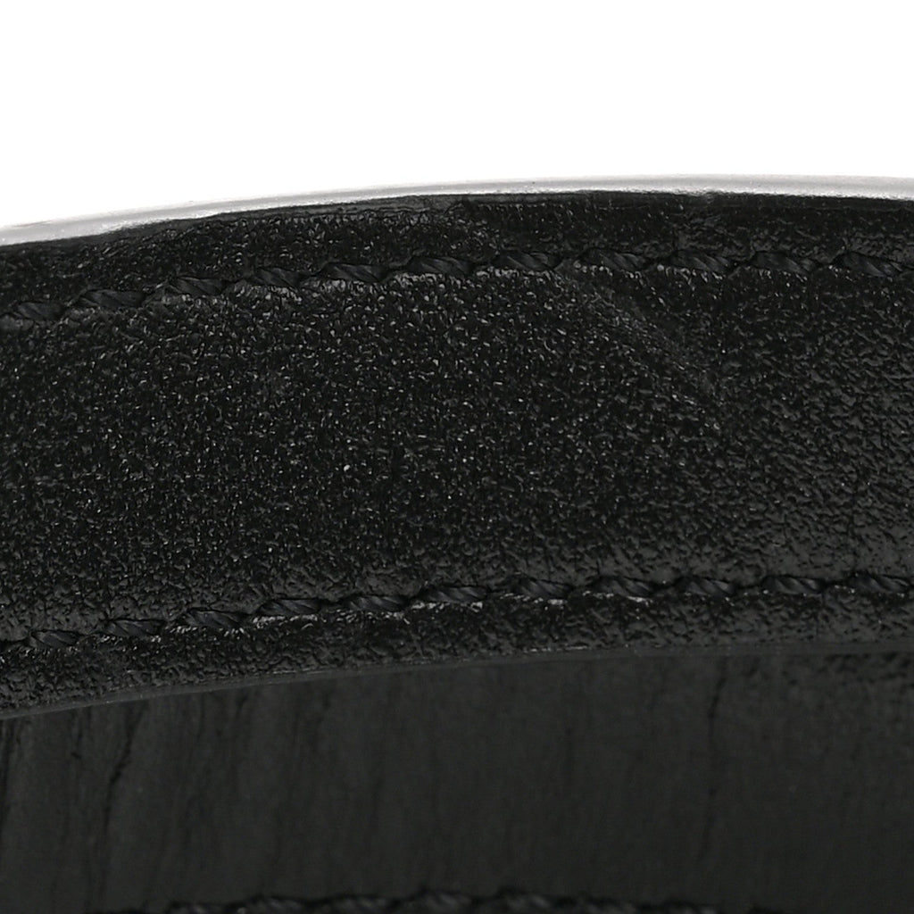 Coated Canvas La Greca Signature  Black Gray