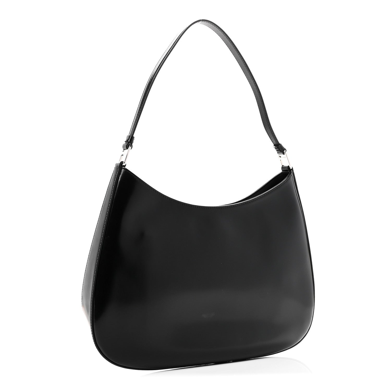 Spazzolato Cleo Shoulder Bag Black