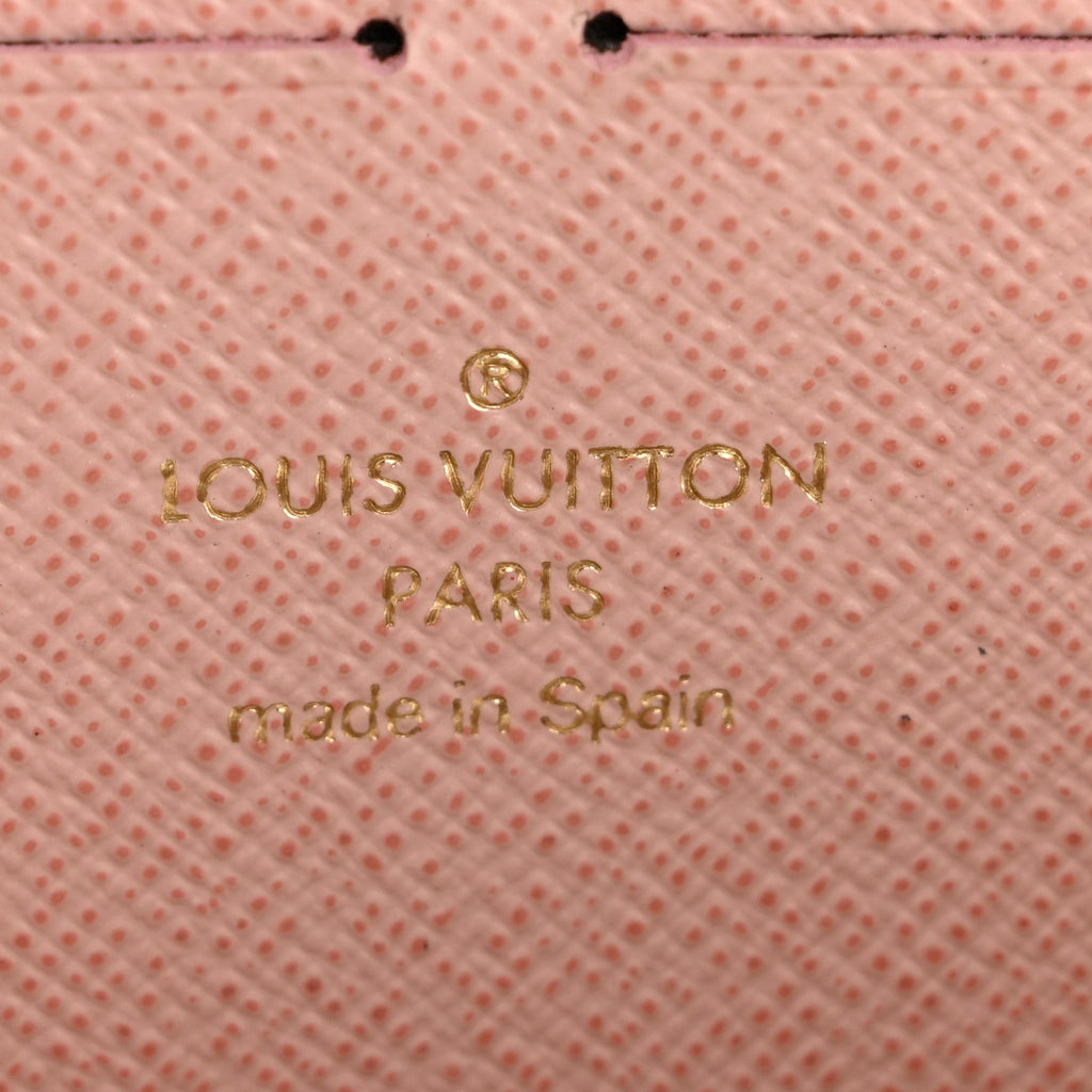 Damier Azur Clemence Wallet Rose Ballerine