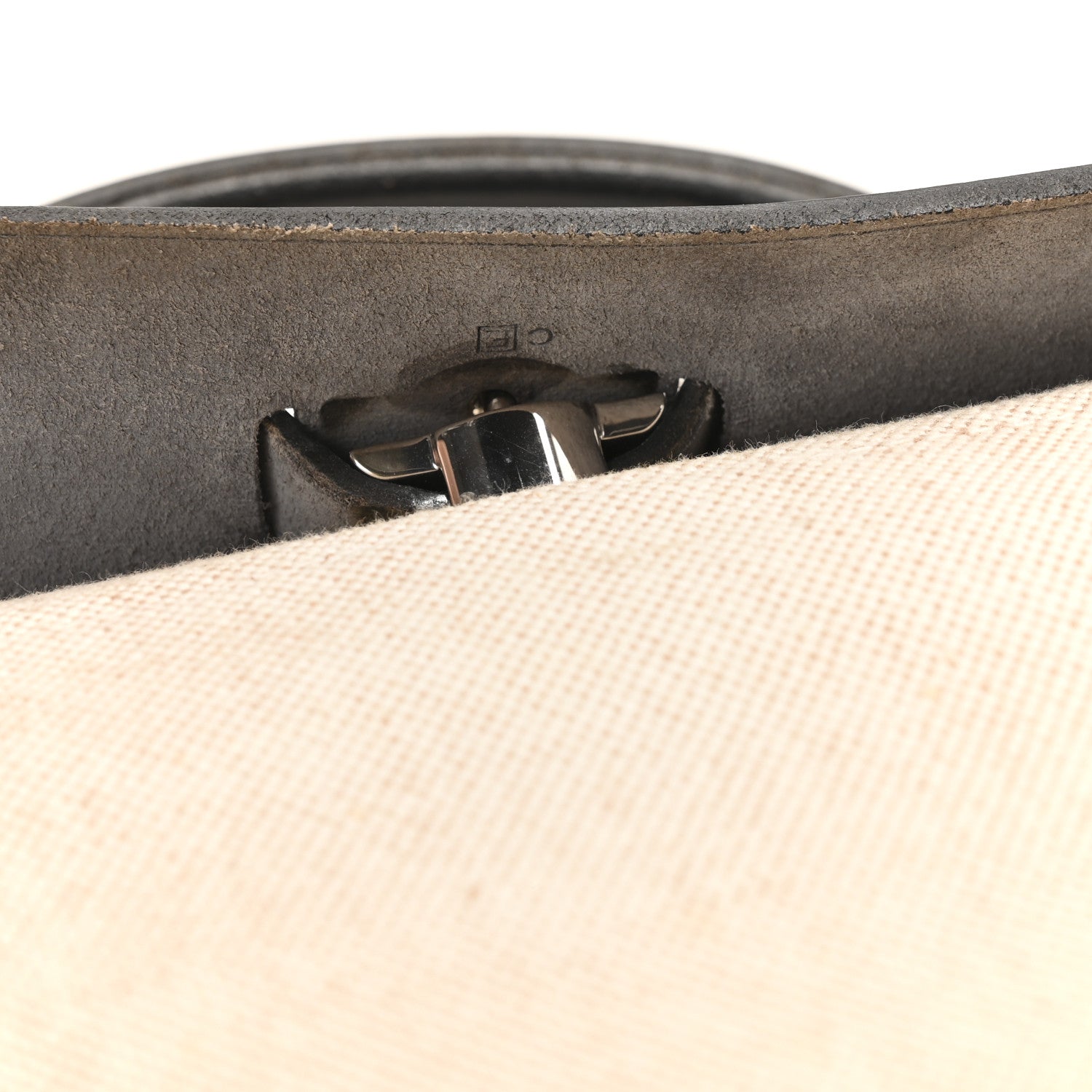 Toile Vache Calfskin Herbag PM 30 Navy Bleu Natural