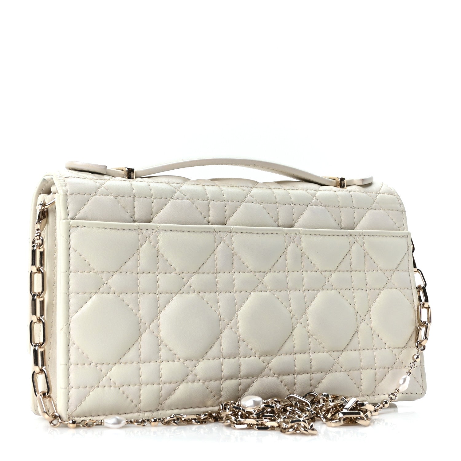 Lambskin Cannage Mini My Dior Bag Latte