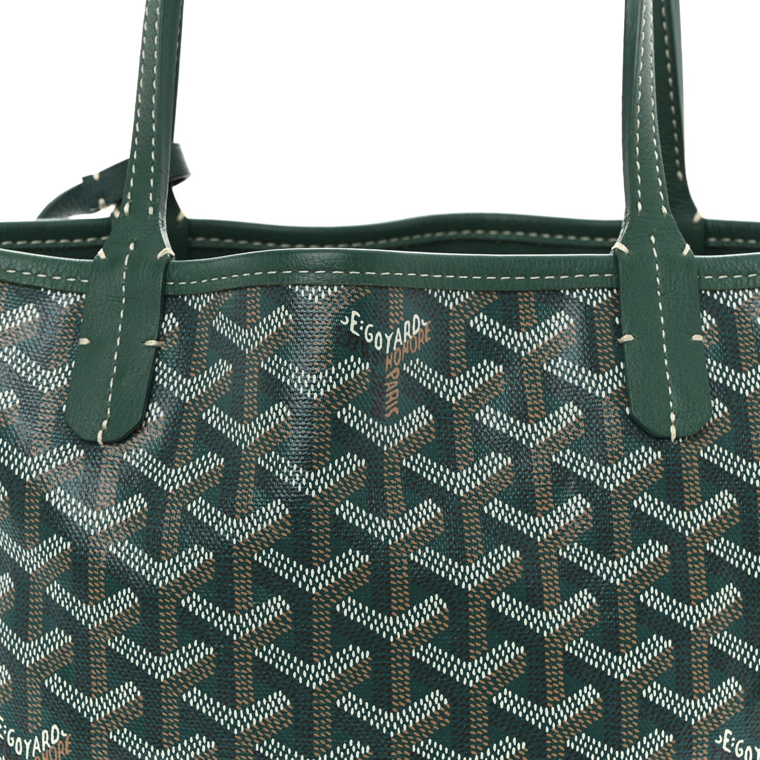 Goyardine Reversible Mini Anjou Green