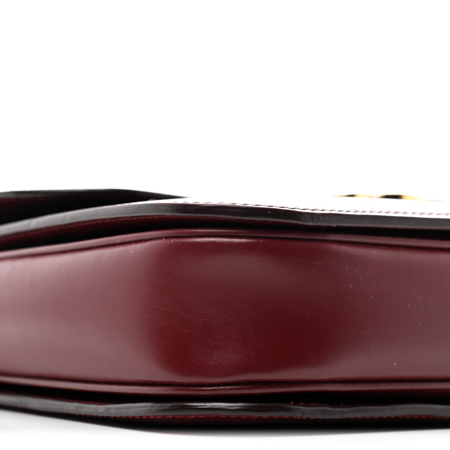 Shiny Calfskin Medium Triomphe Light Burgundy