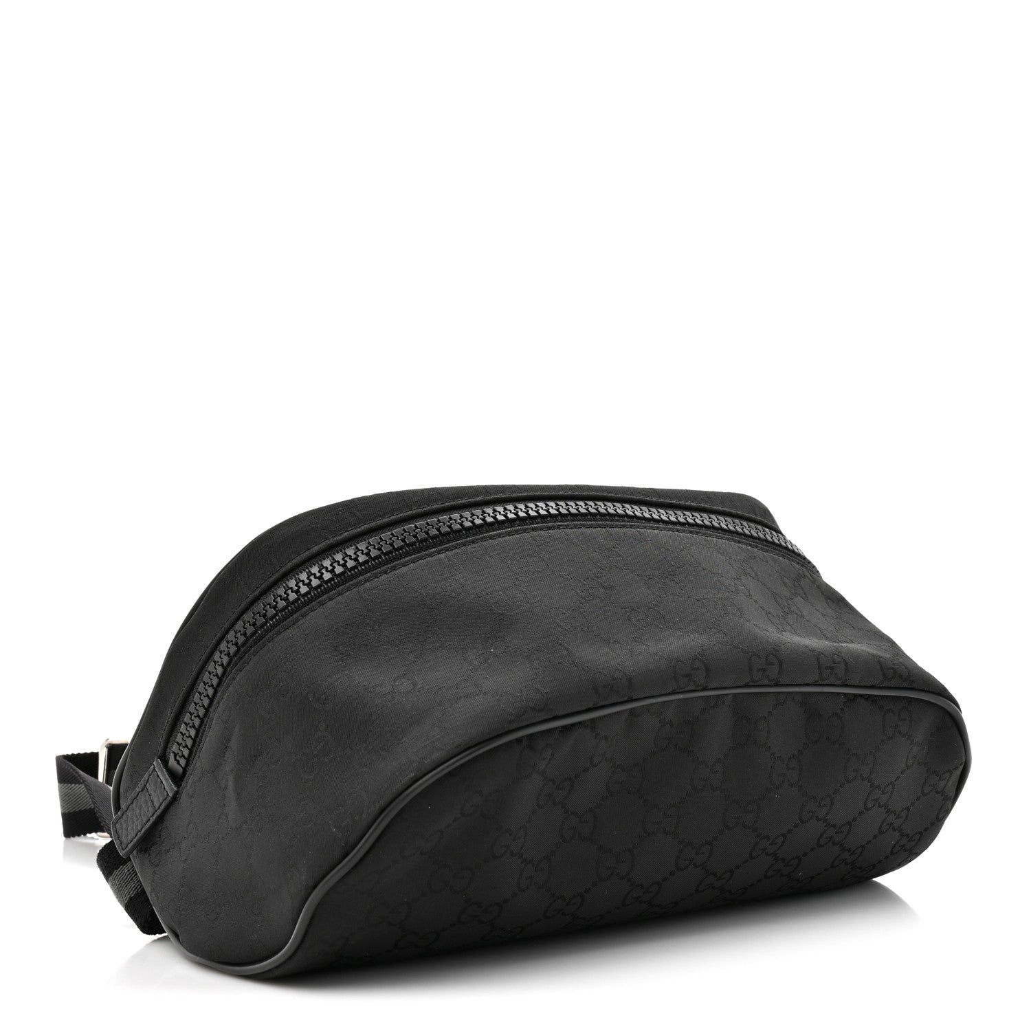 Nylon Monogram Fanny Pack Belt Bag Black