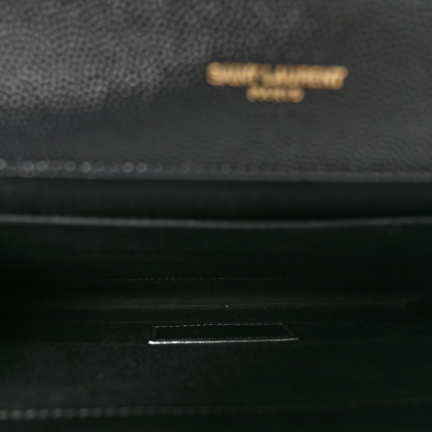 Grain De Poudre Matelasse Chevron Monogram Envelope Clutch Black