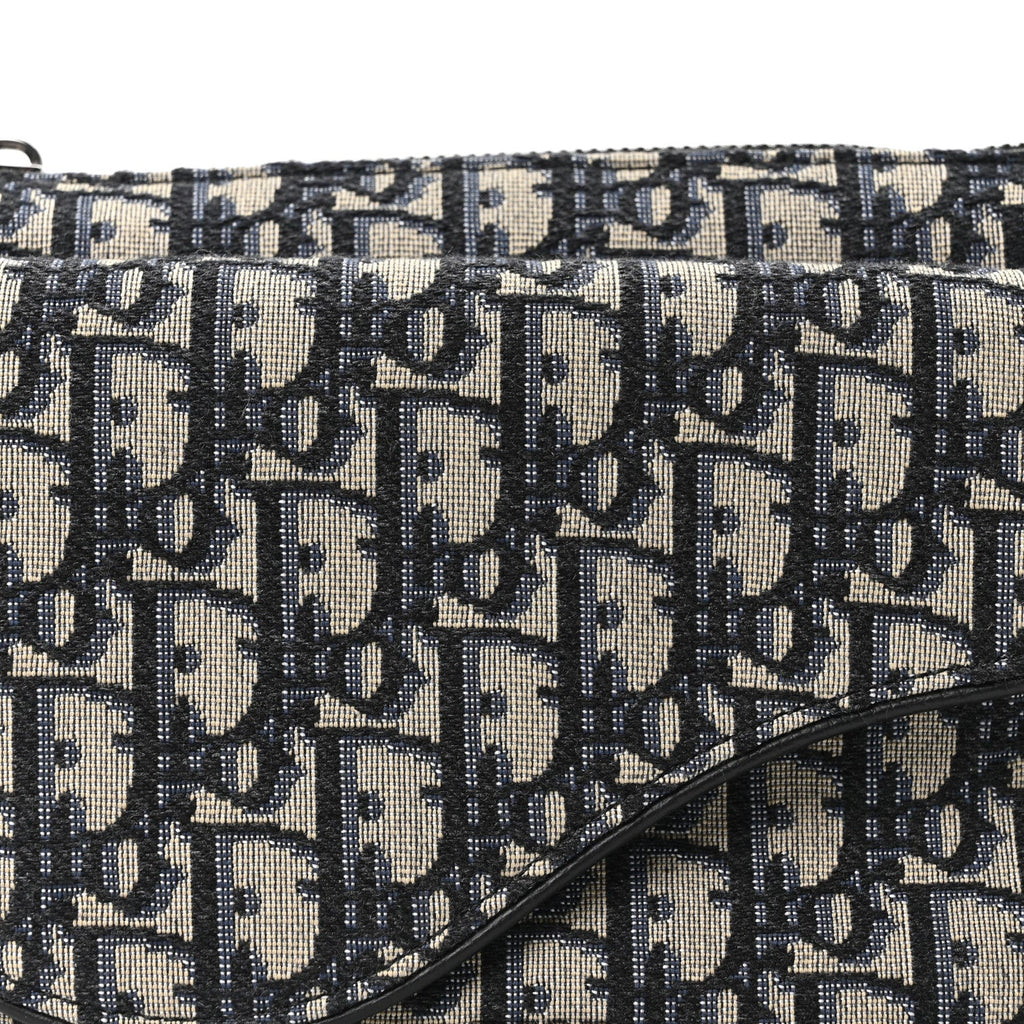 Oblique World Tour Saddle Belt Bag Beige Black