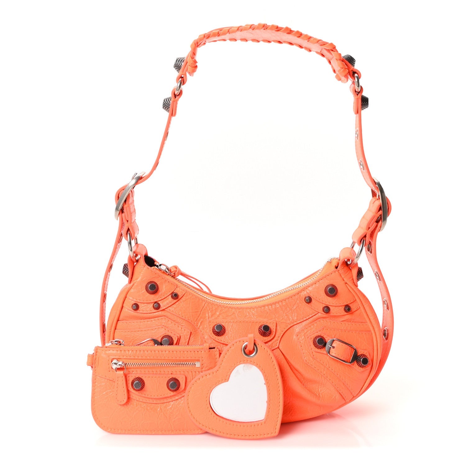 Agneau Arena Le Cagole Shoulder Bag XS Orange