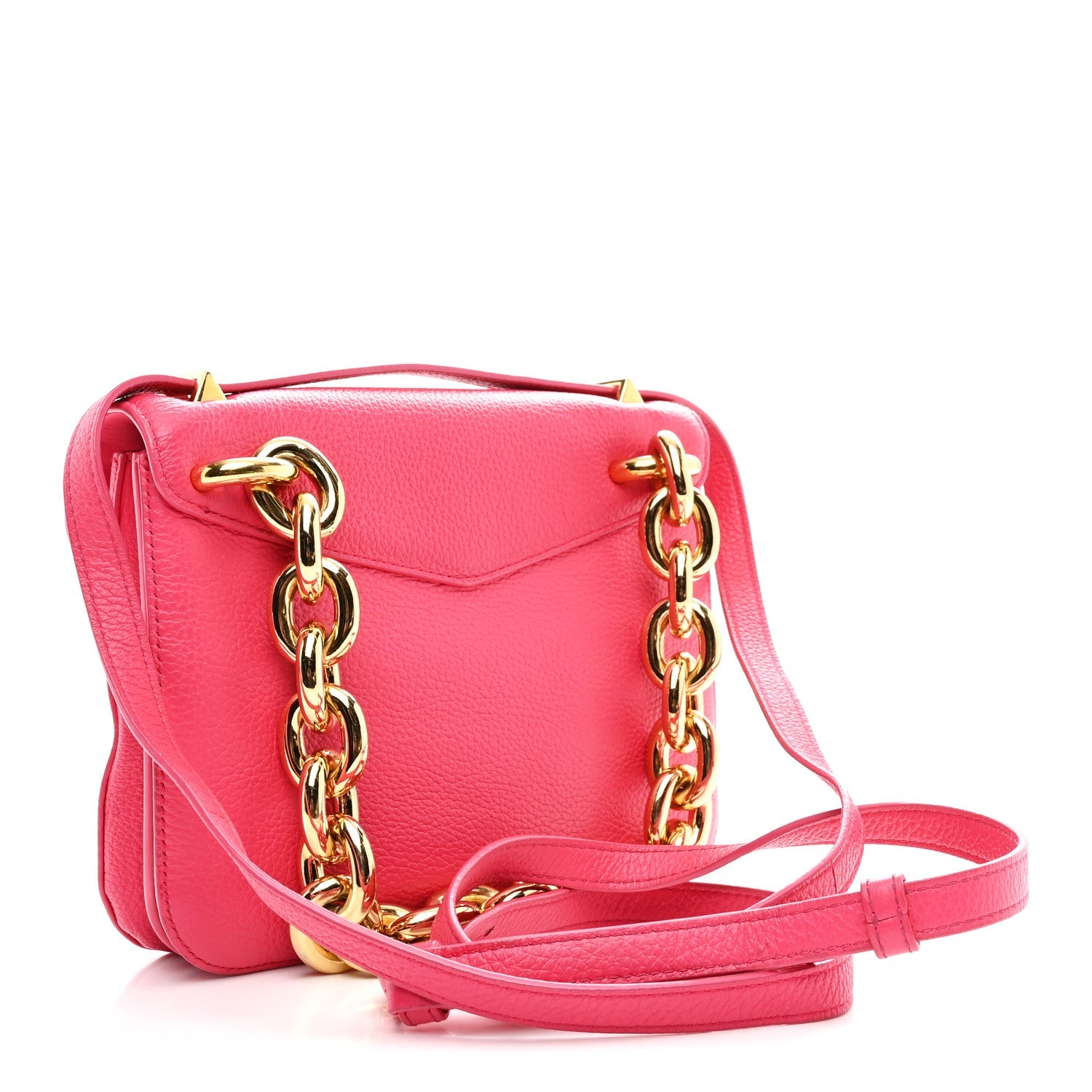 Calfskin Mount Envelope Bag Pink