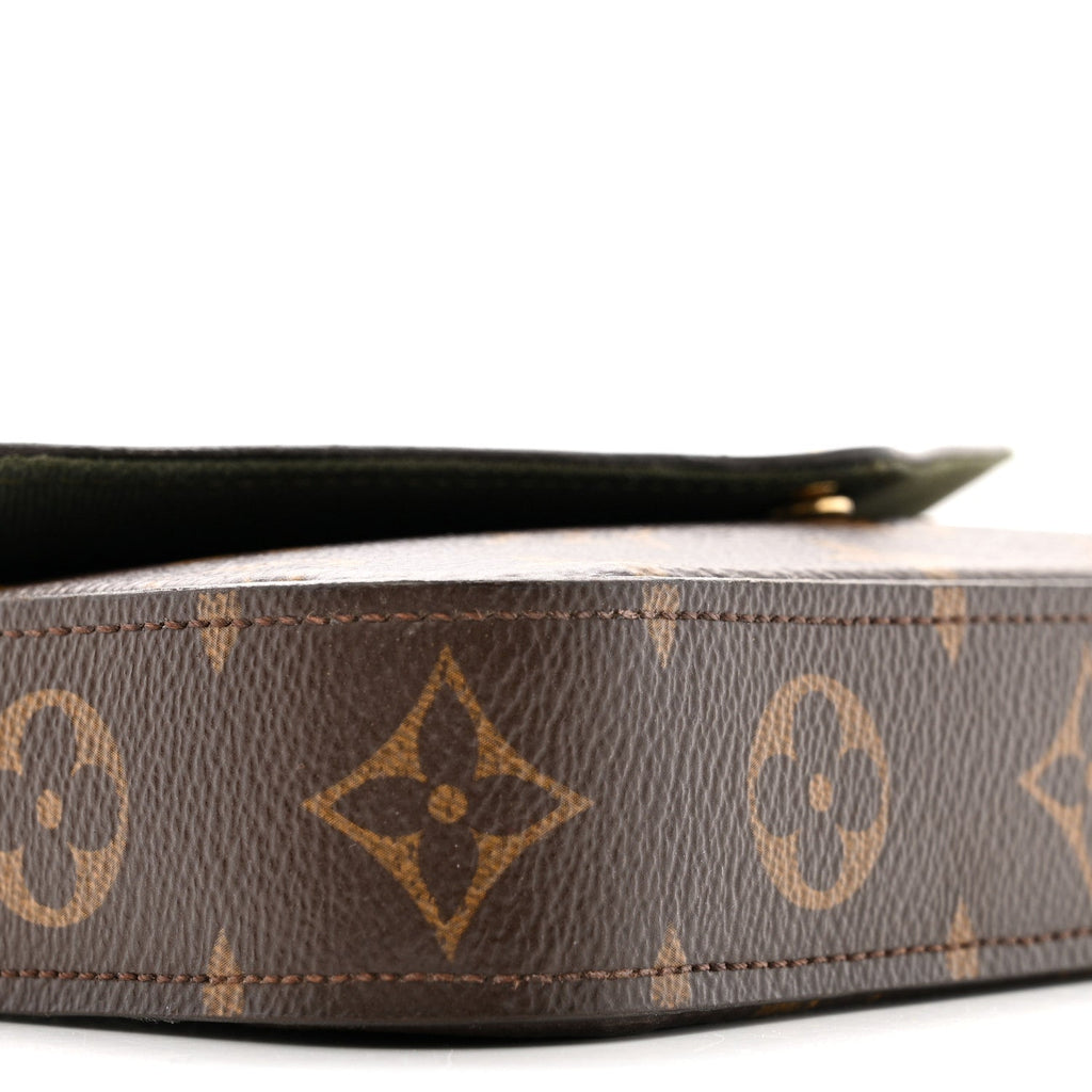 Monogram Felicie Strap & Go Kaki