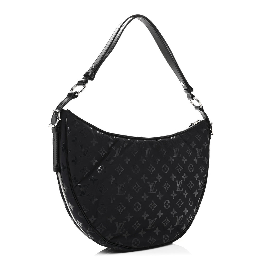 Nylon Monogram Loop Pocket Hobo Polar Night