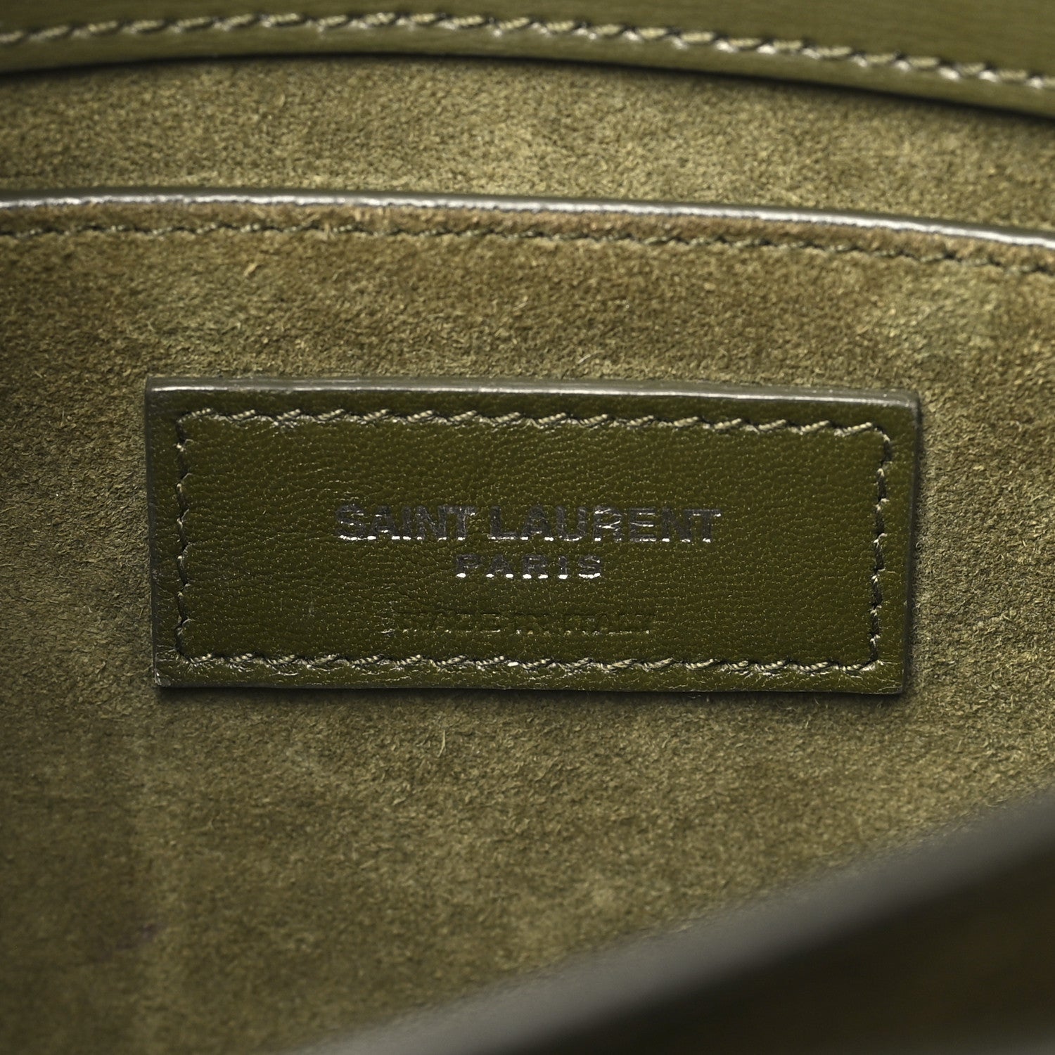 Calfskin Medium Monogram Sunset Vert Kaki