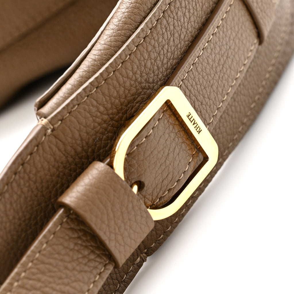 Pebbled Calfskin Augustina Hobo Hazelnut