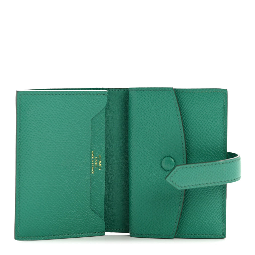 Epsom Mini Bearn Wallet Vert Jade