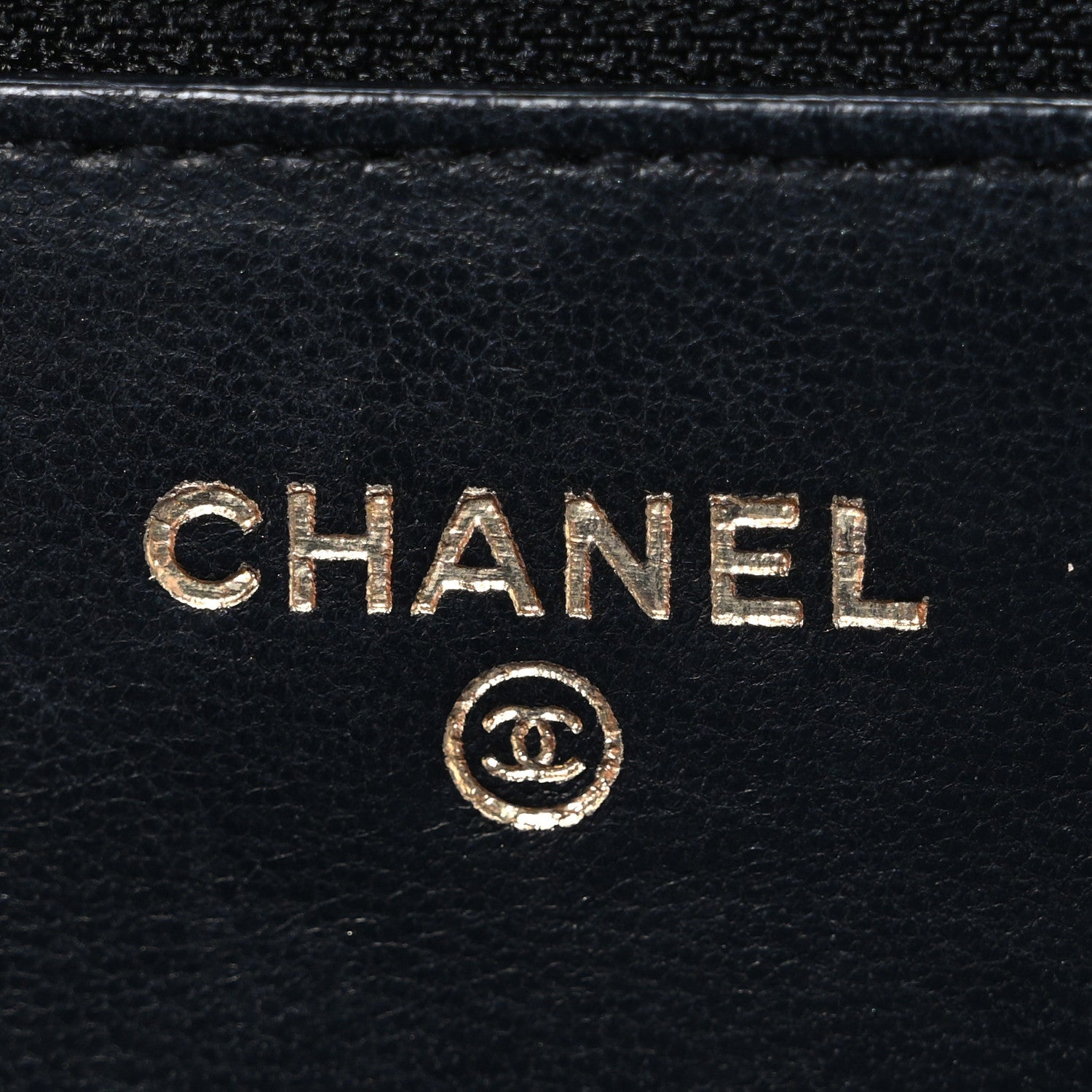 Lambskin Quilted Wallet On Chain WOC Black