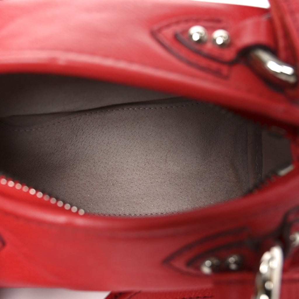 Mini Pushlock Satchel Red