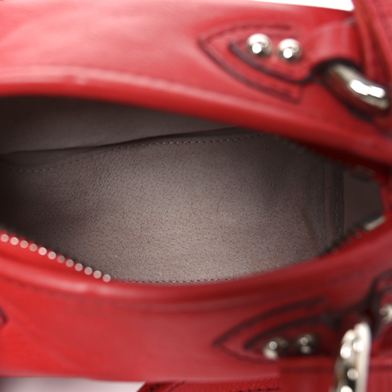 Mini Pushlock Satchel Red