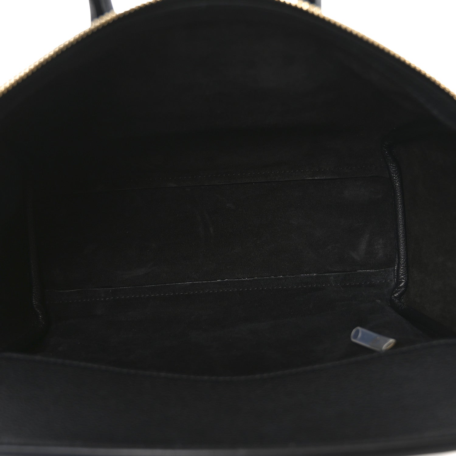 Supple Shiny Lambskin Little New Luggage Black