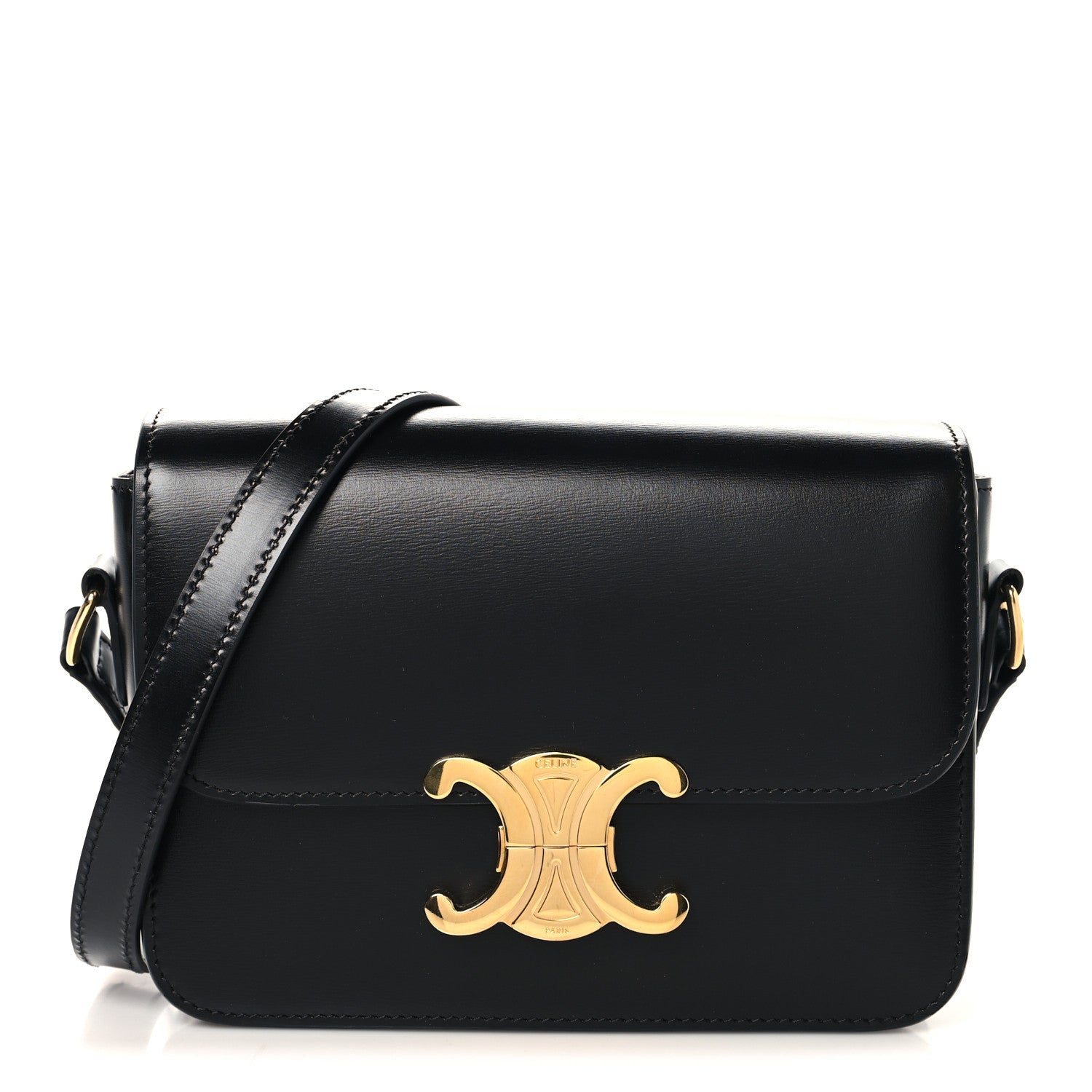 Shiny Calfskin Teen Triomphe Black