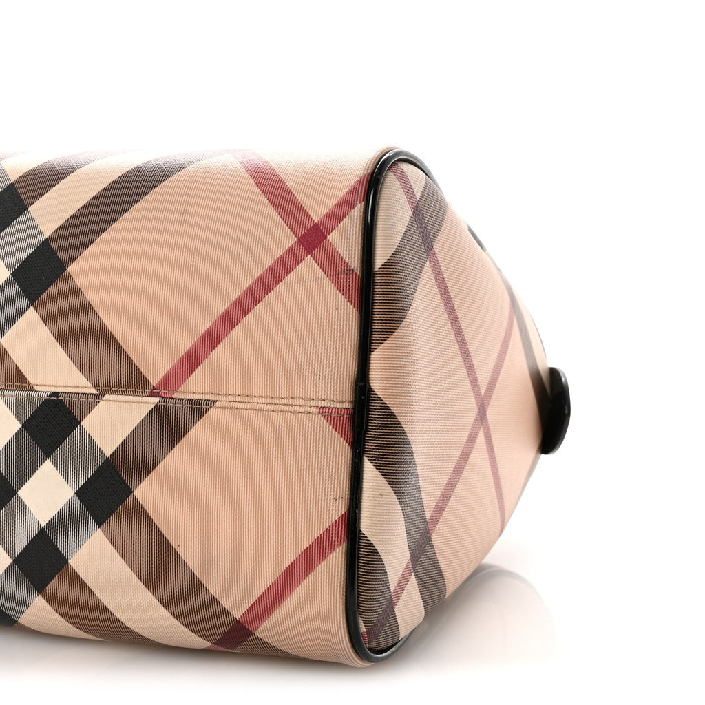 Nova Check Patent Small Chester Bowling Bag Black