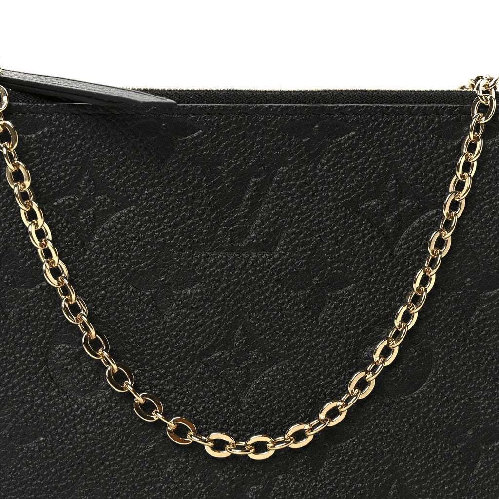 Empreinte Double Zip Pochette Black