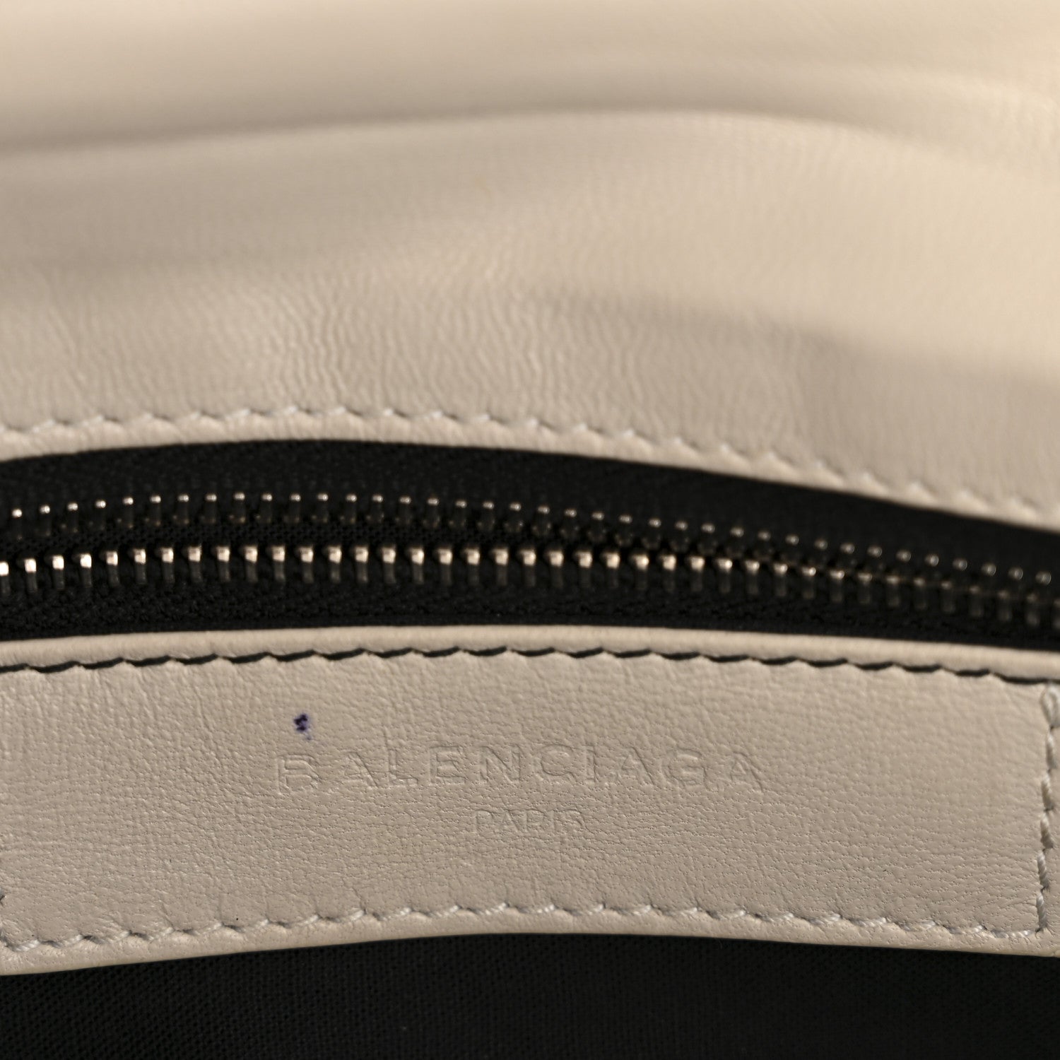 Chevre Silver Metallic Edge Hardware Envelope Clutch Gris Glace
