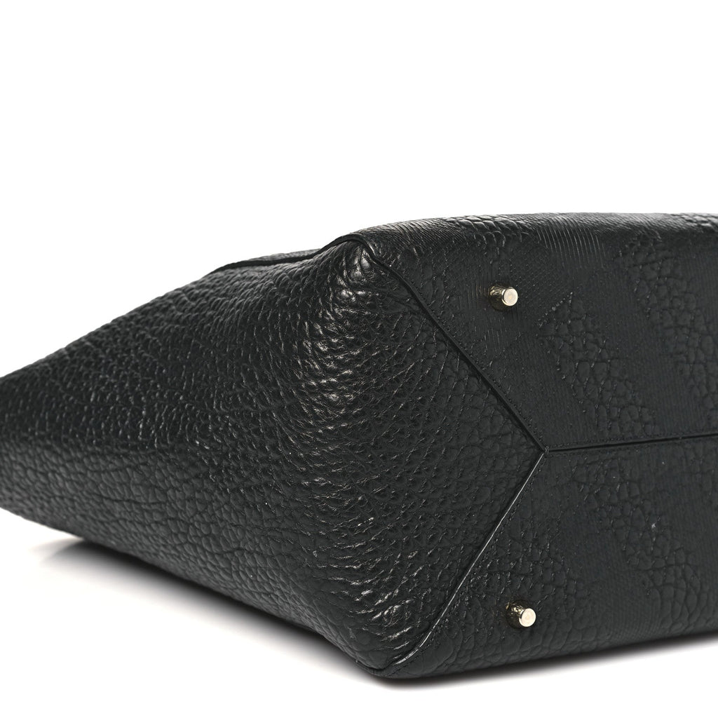 Heritage Grain Check Embossed Medium Dewsbury Tote Black