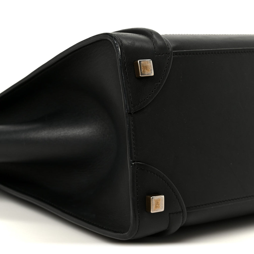 Smooth Calfskin Micro Luggage Black