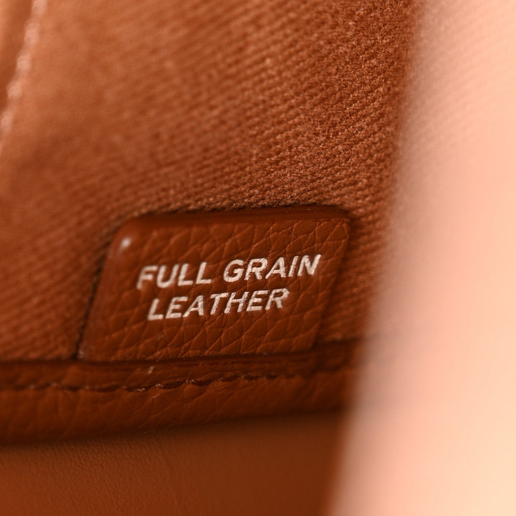 Grained Calfskin Medium The Tote Bag Argan Oil