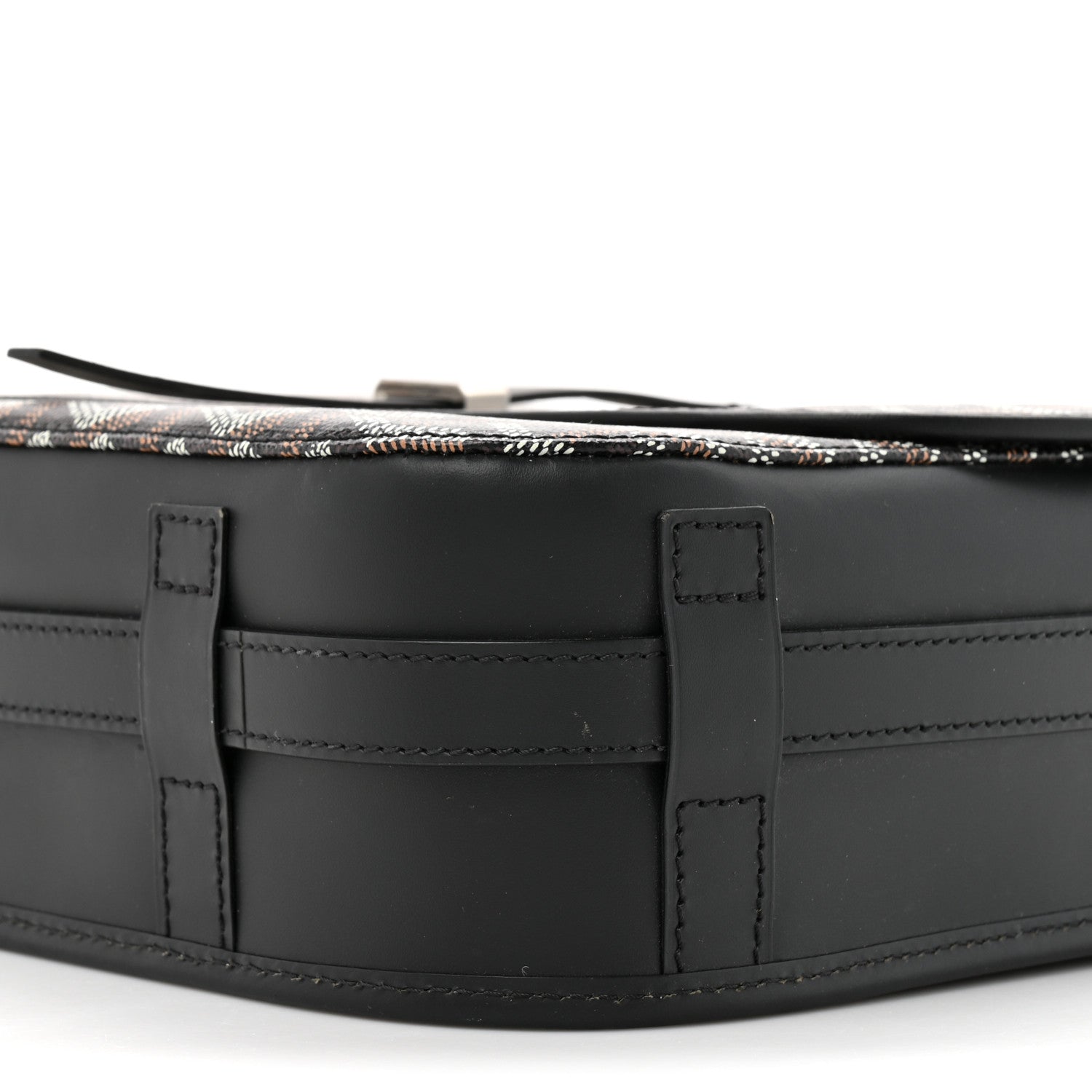 Goyardine Belvedere II MM Messenger Bag Black