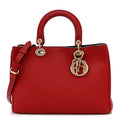 Calfskin Medium Diorissimo Tote Red