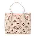 Calfskin Perforated Loubinthesky Spikes Large Cabarock Tote Leche