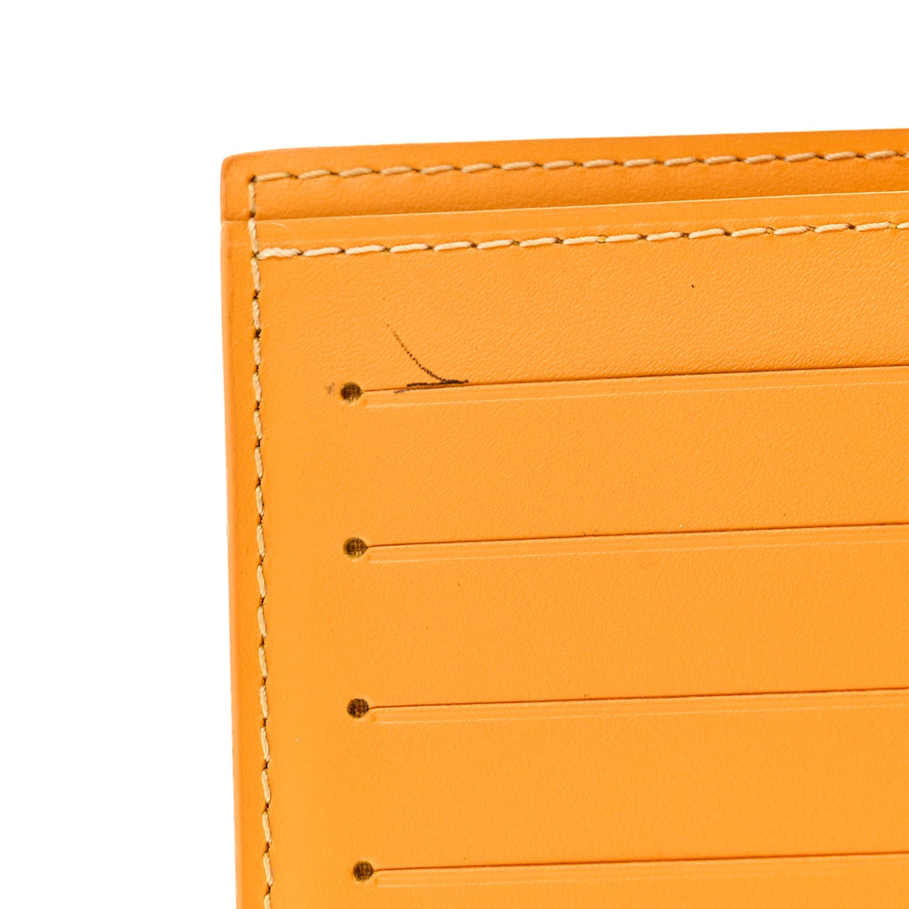 Goyardine Passport Wallet Yellow