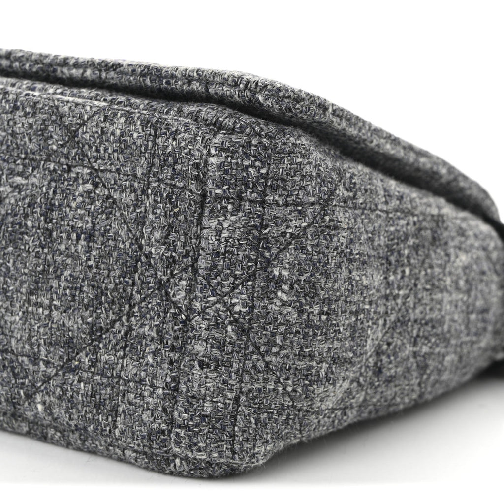 Tweed Macrocannage Medium Caro Bag Black