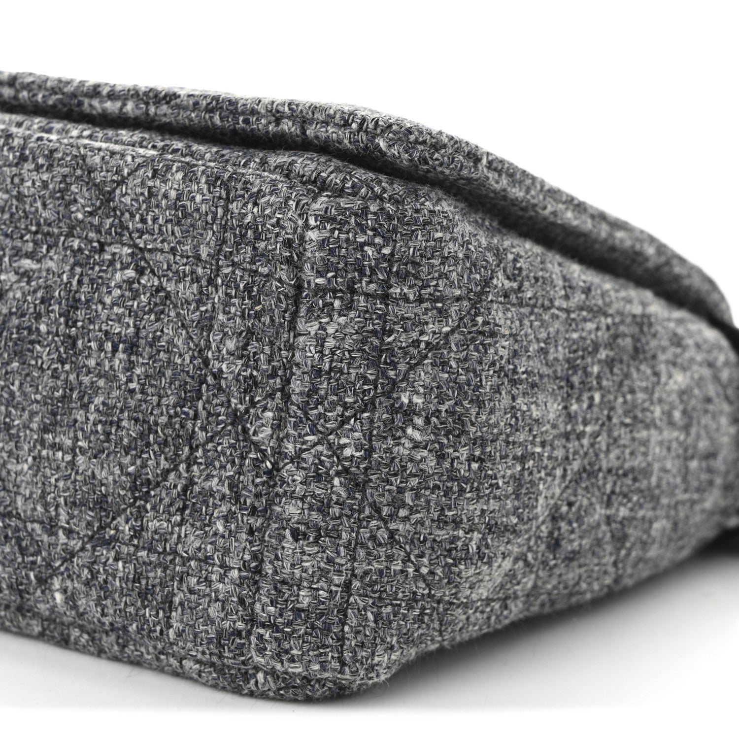 Tweed Macrocannage Medium Caro Bag Black