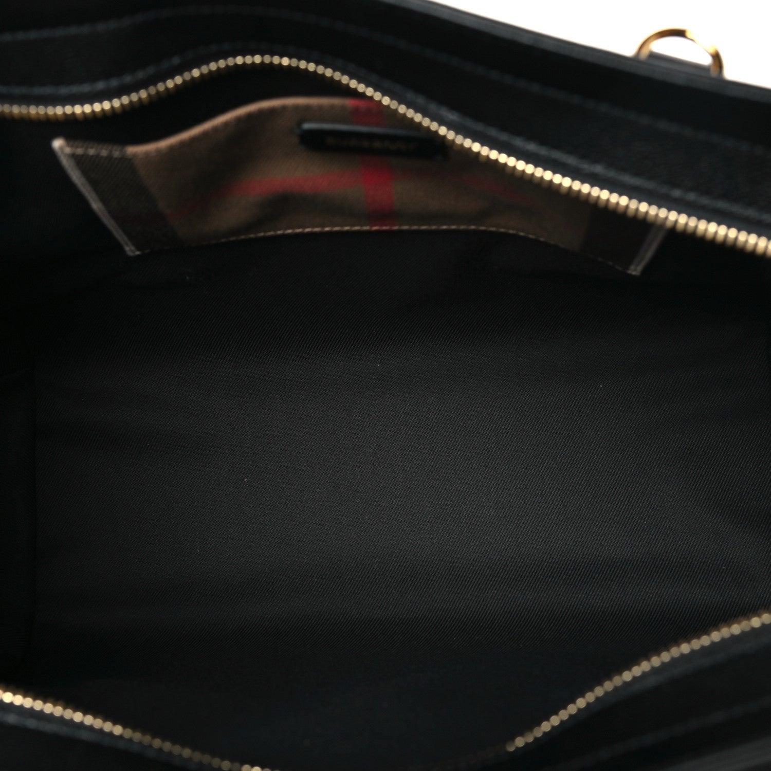 Calfskin Mega Check Small Banwell Tote Black