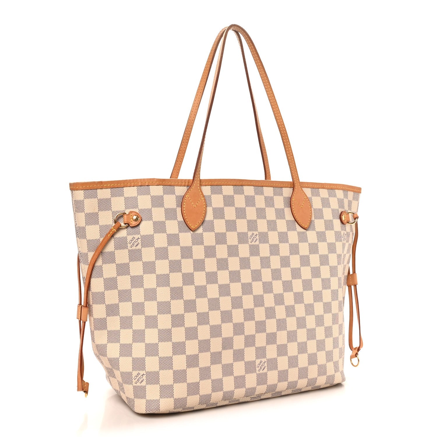 Damier Azur Neo Neverfull MM Rose Ballerine