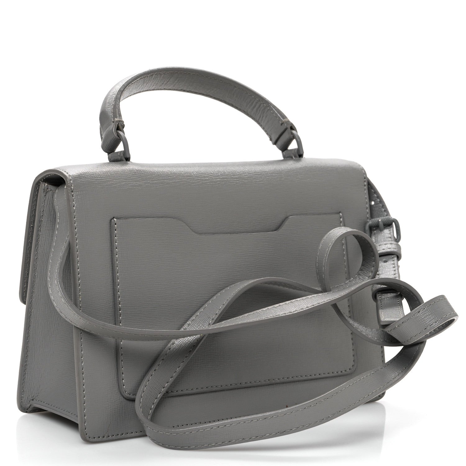 Saffiano Jitney 1.4 Top Handle Bag Grey
