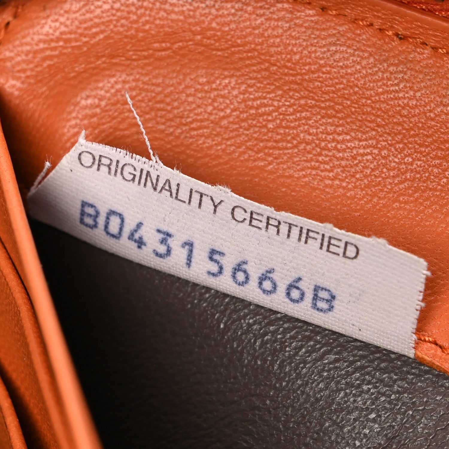 Nappa Intrecciato Zip Around Wallet Orange
