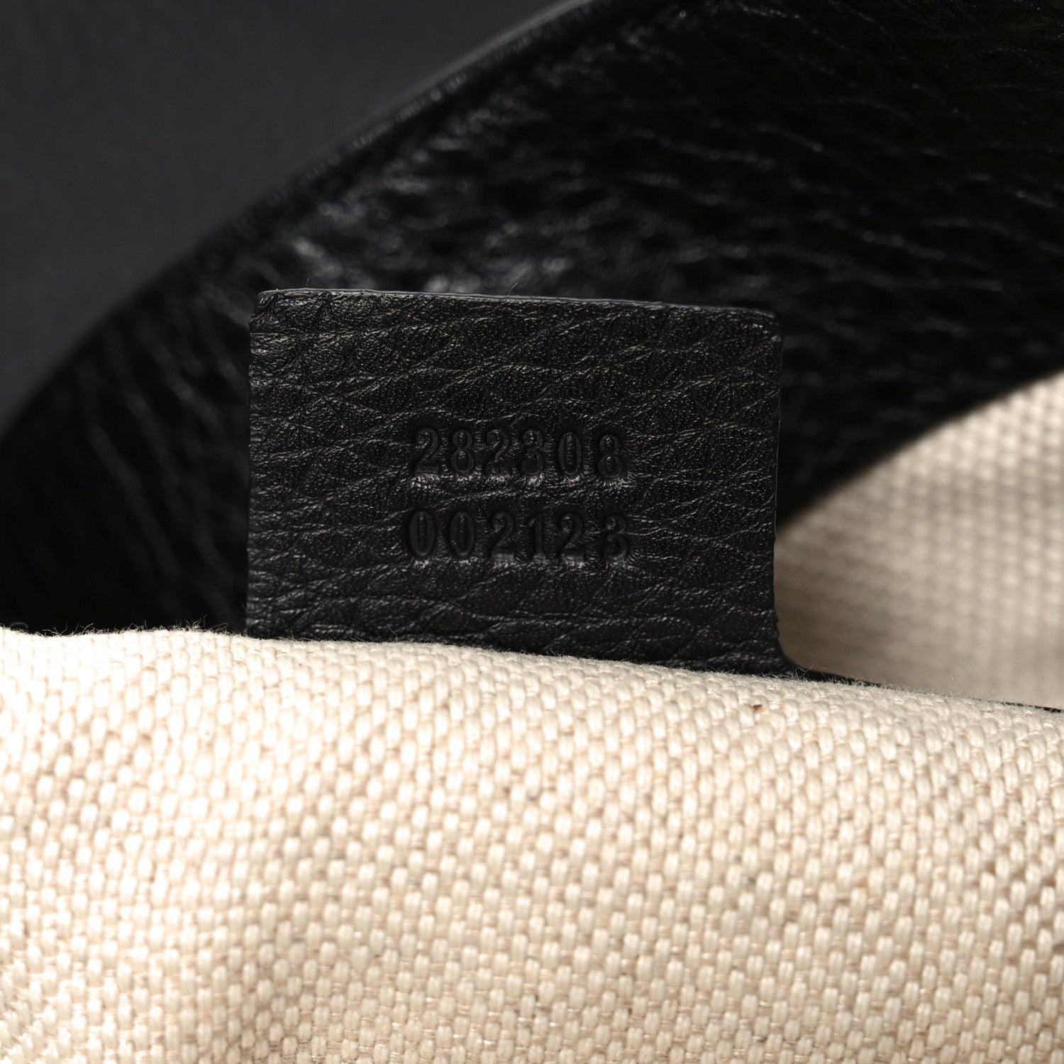 Pebbled Calfskin Large Soho Shoulder Bag Black