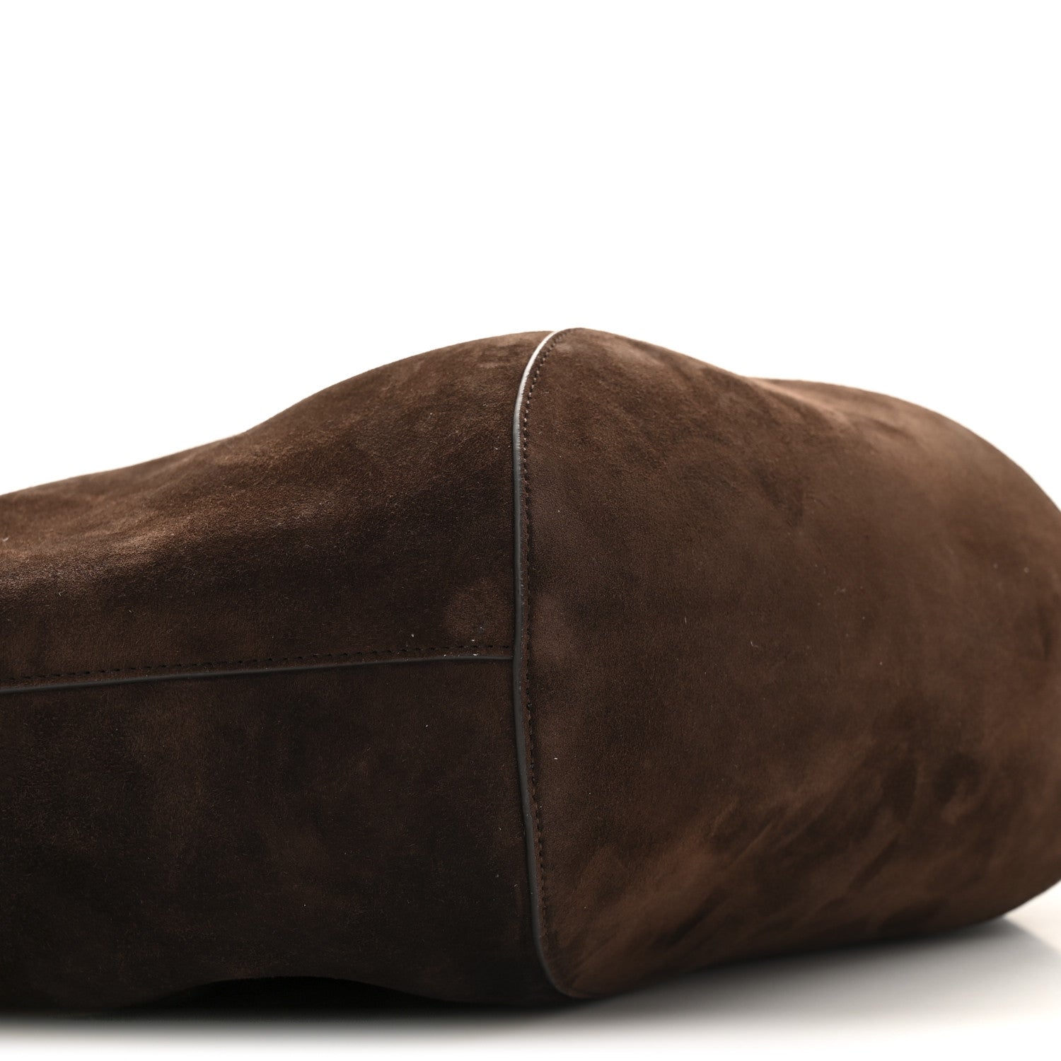 Suede Calfskin Medium Lotus Tote Coffee