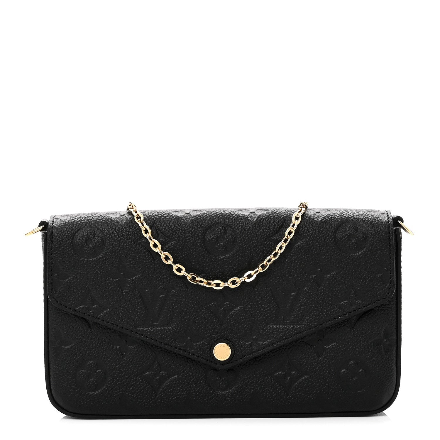 Empreinte Pochette Felicie Chain Wallet Black