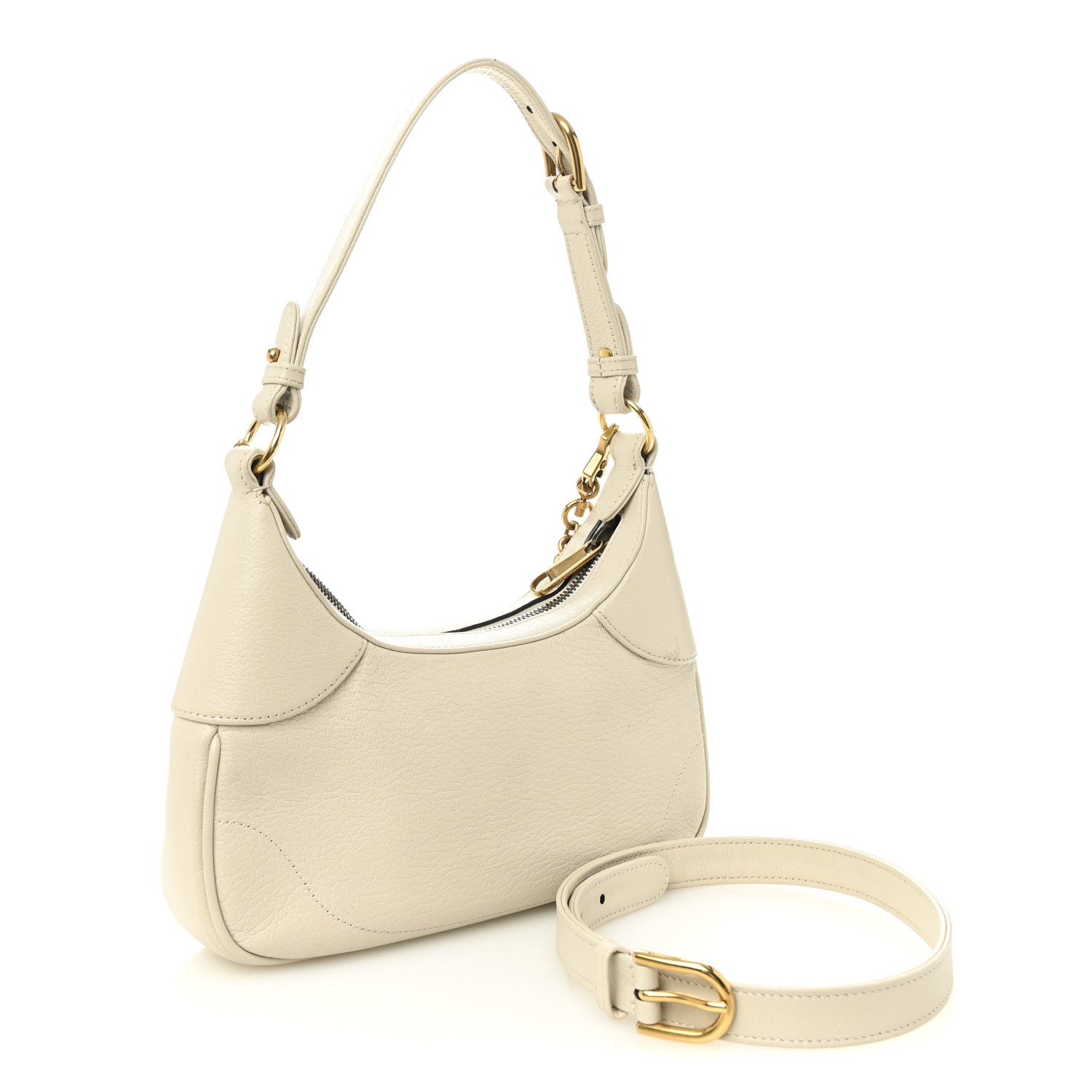 Goatskin Small Aphrodite Shoulder Bag Mystic White