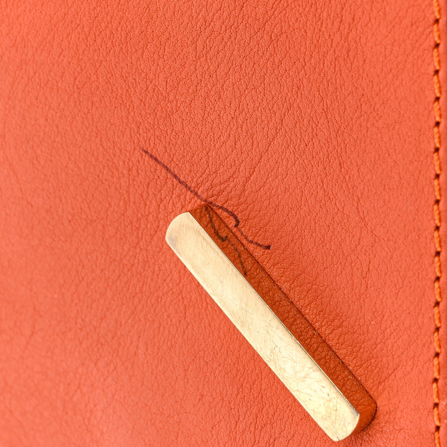 Calfskin Medium Puzzle Bag Orange Multi