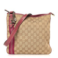Monogram Web Jolicoeur Charms Messenger Pink Ebony