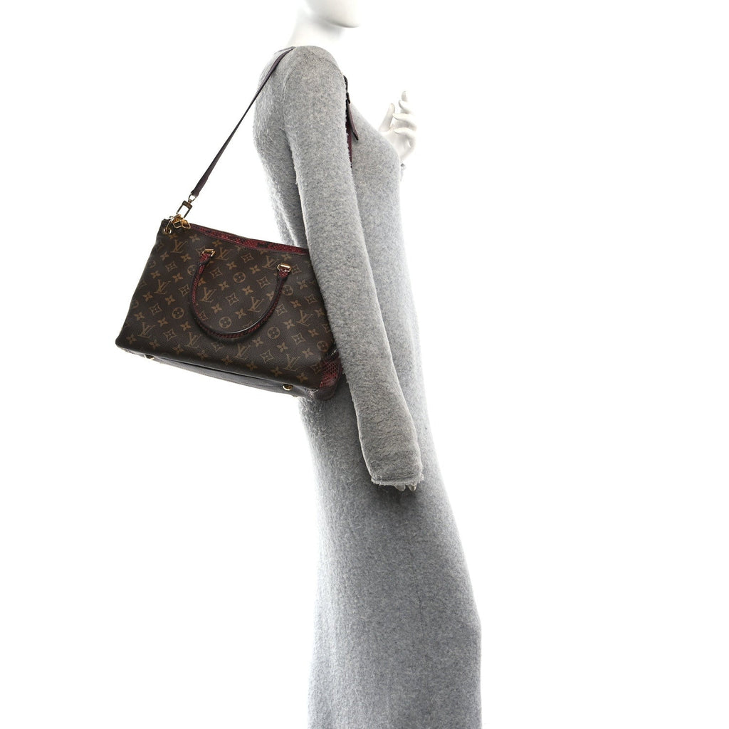 Snakeskin Monogram Pallas Red