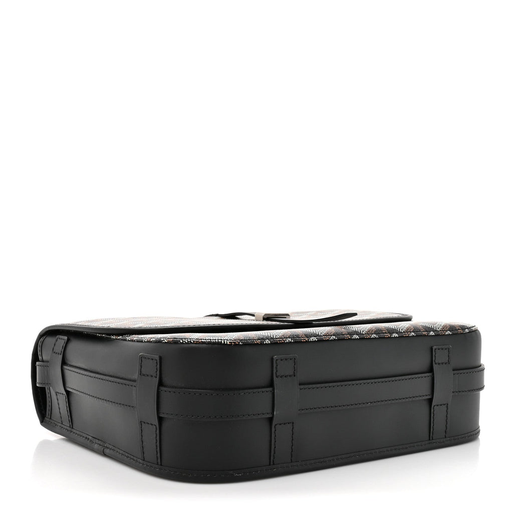 Goyardine Belvedere II MM Messenger Bag Black