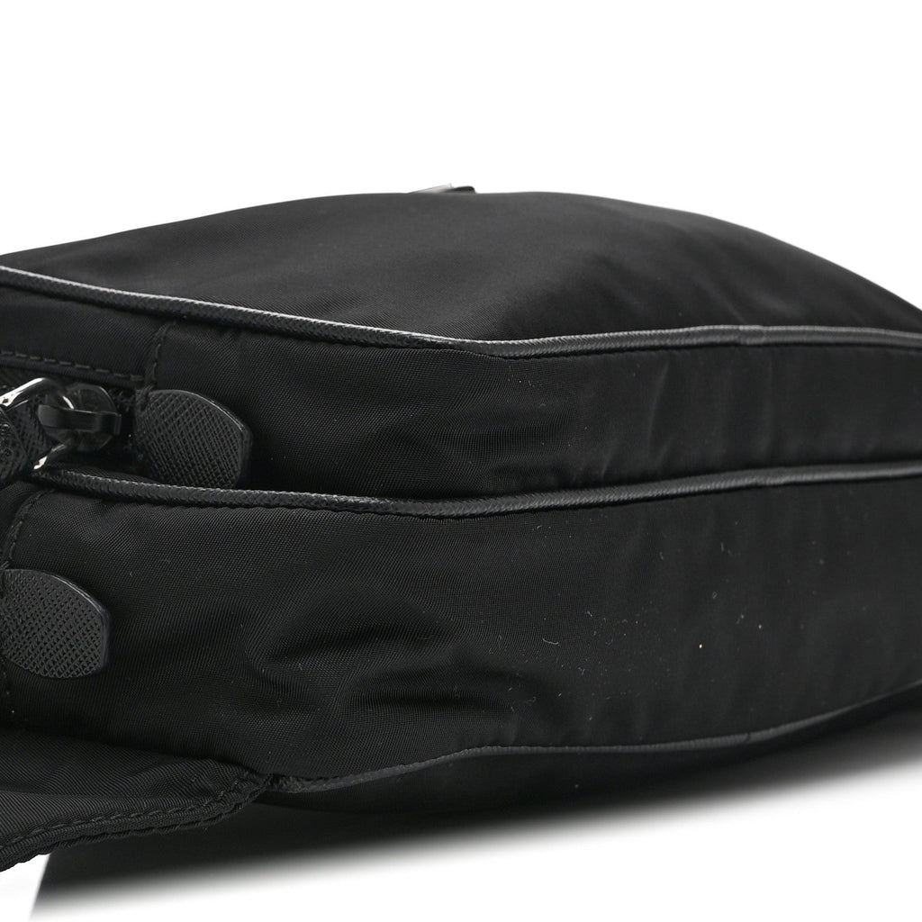Re-Nylon Saffiano Belt Bag L Black