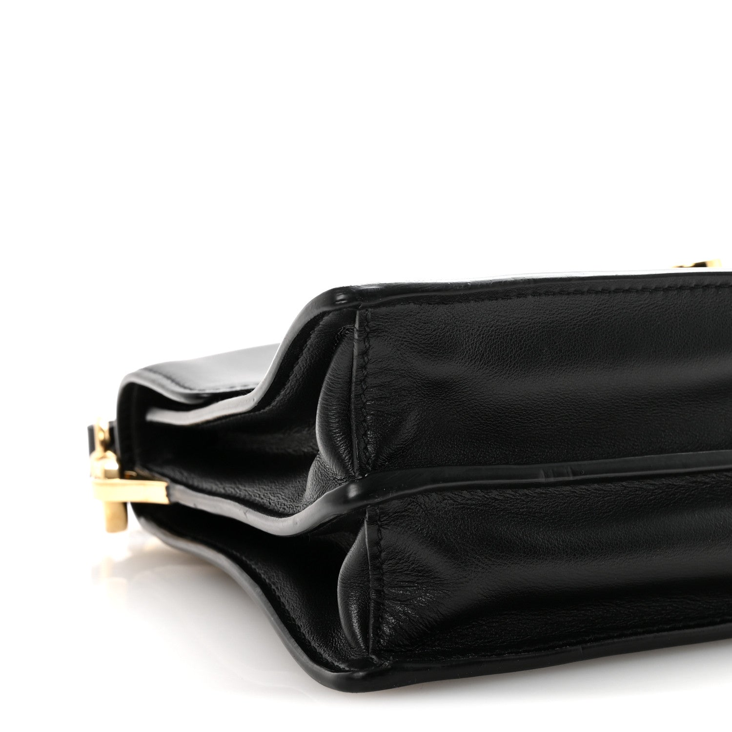 Calfskin Soft Sound Charms Shoulder Bag Black