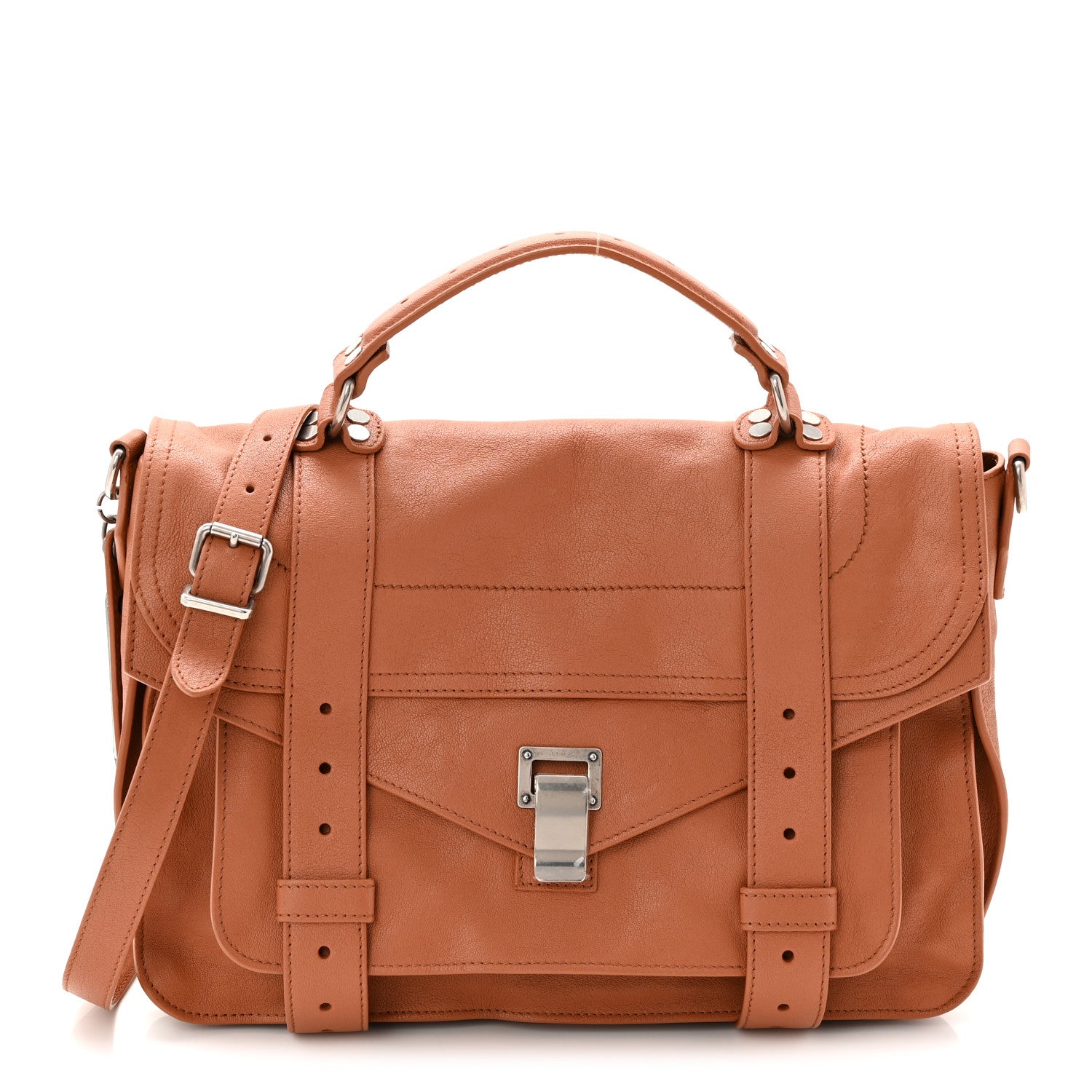Lambskin Medium PS1 Satchel Dune