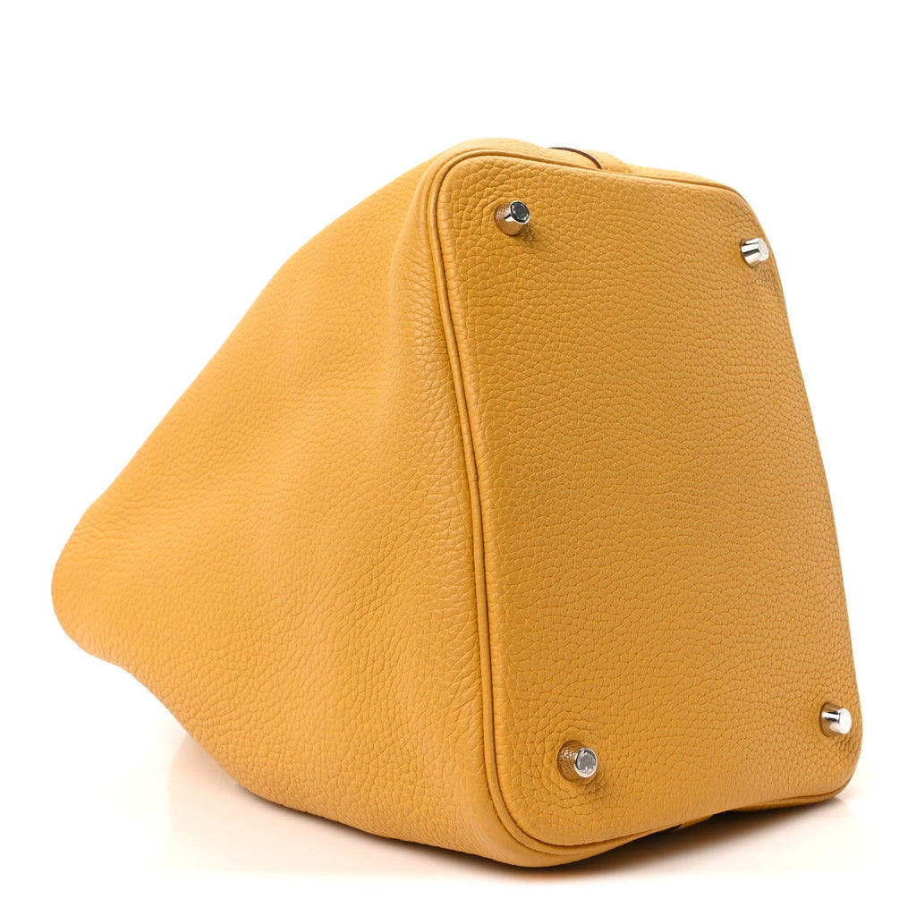 Taurillon Clemence Picotin Lock 22 MM Jaune Ambre
